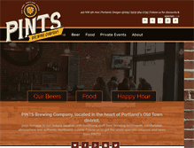 Tablet Screenshot of pintsbrewing.com